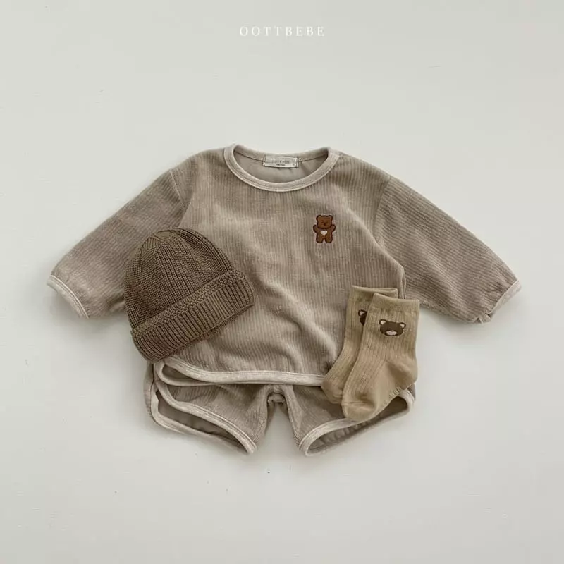 Oott Bebe - Korean Children Fashion - #kidzfashiontrend - Clover Kid Top Bottom Set