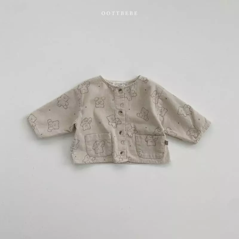 Oott Bebe - Korean Children Fashion - #littlefashionista - Bread Bear Jacket