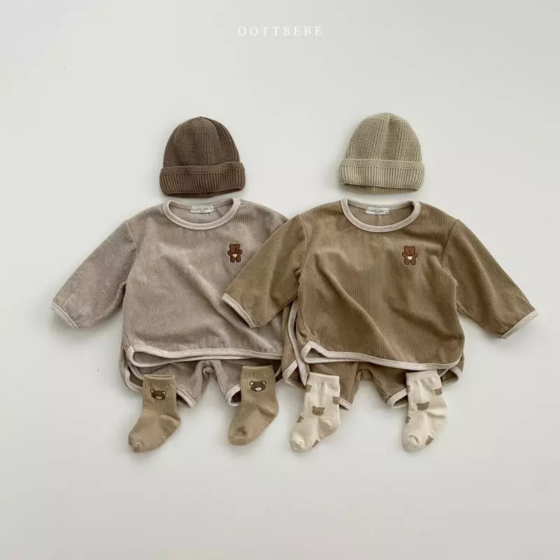 Oott Bebe - Korean Children Fashion - #littlefashionista - Clover Kid Top Bottom Set - 3