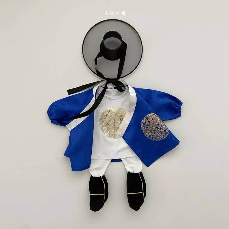 Oott Bebe - Korean Children Fashion - #magicofchildhood - Hanbok Easywear Set - 3
