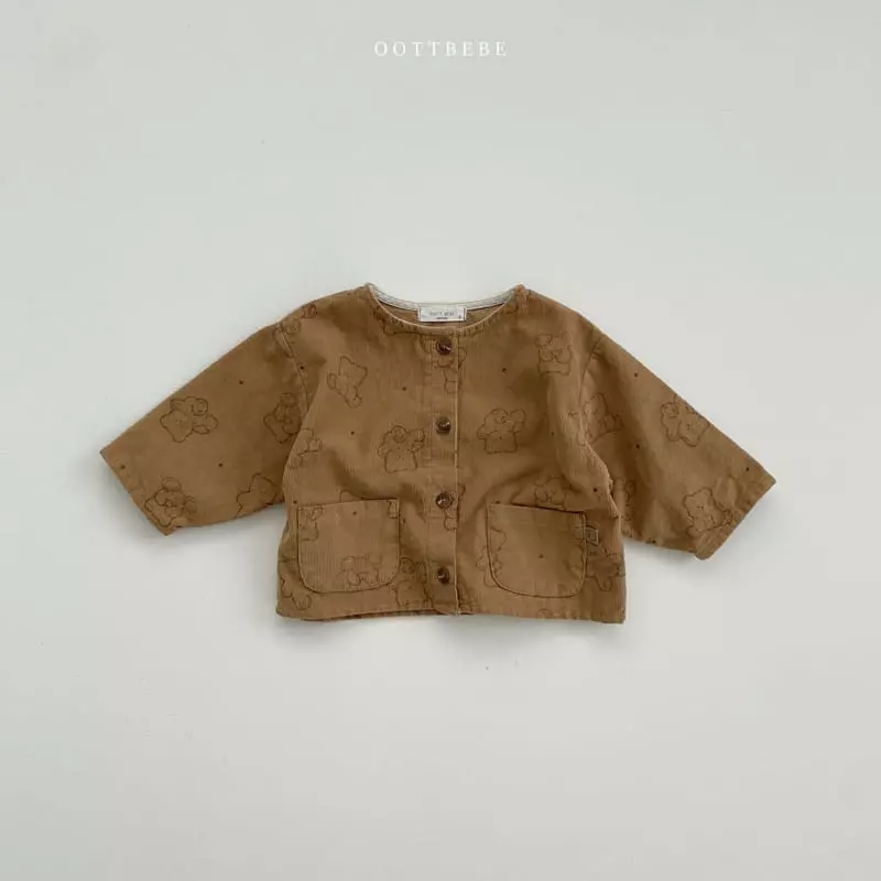 Oott Bebe - Korean Children Fashion - #magicofchildhood - Bread Bear Jacket - 2