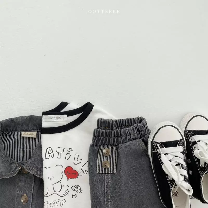 Oott Bebe - Korean Children Fashion - #magicofchildhood - Lover Teddy Tee - 8