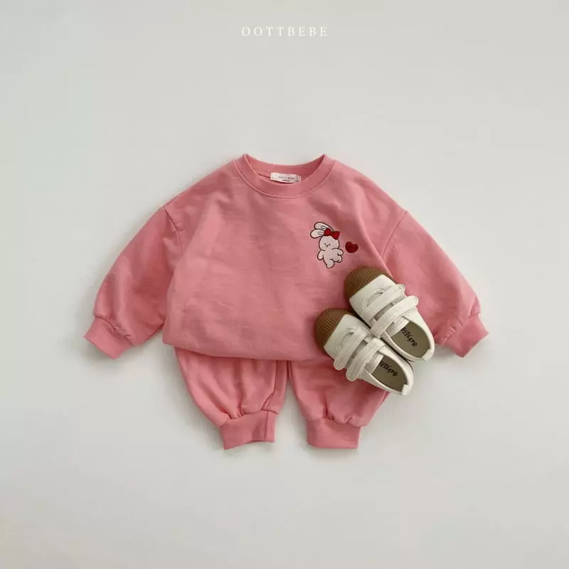 Oott Bebe - Korean Children Fashion - #magicofchildhood - Ani Friend Top Bottom Set - 3
