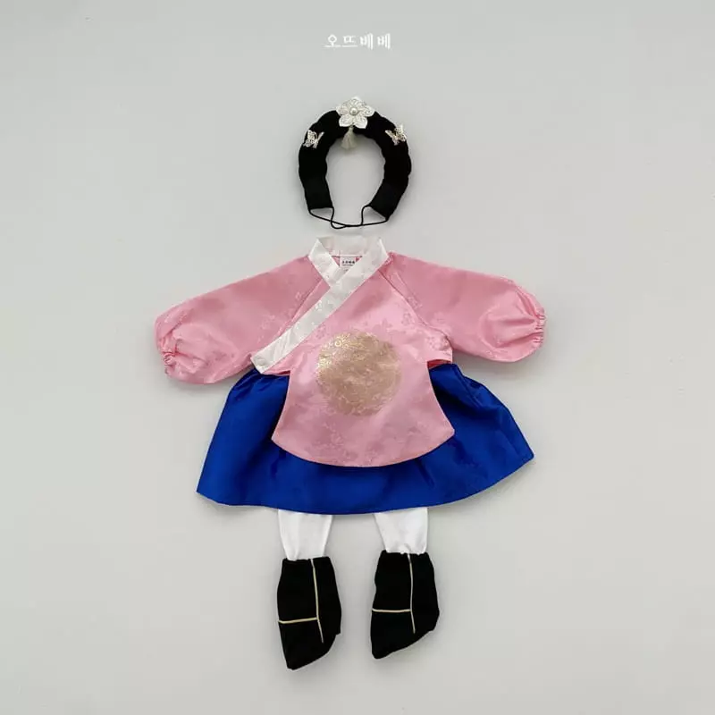 Oott Bebe - Korean Children Fashion - #magicofchildhood - Hanbok Easywear Set - 4
