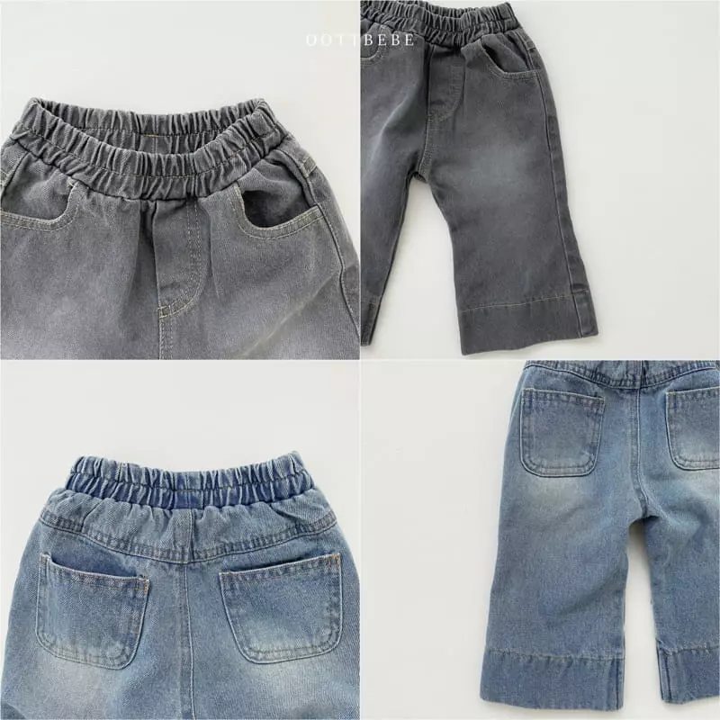 Oott Bebe - Korean Children Fashion - #minifashionista - Love Denim Bootscut Pants - 10