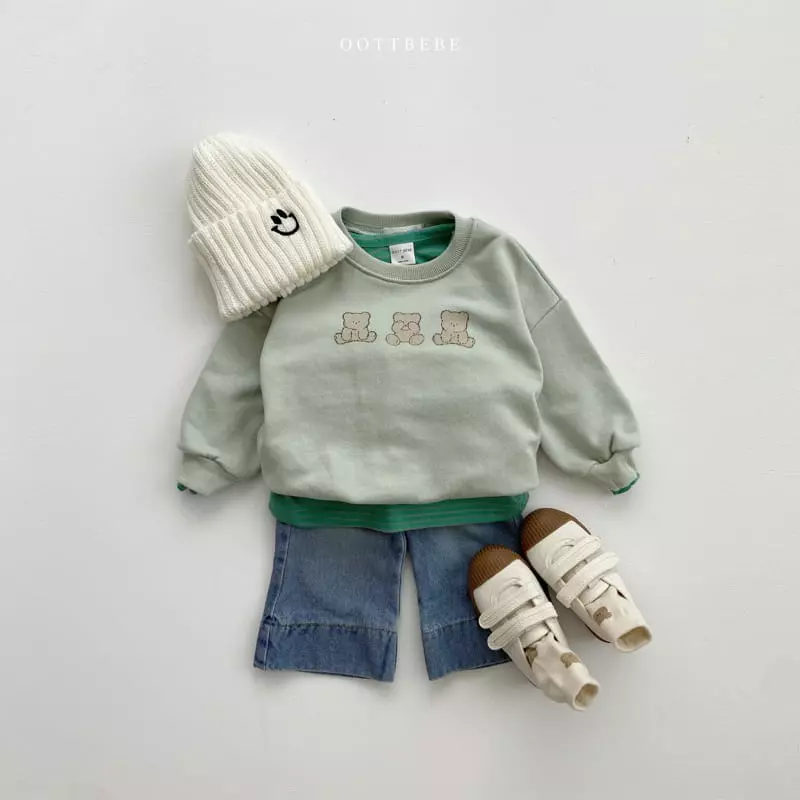 Oott Bebe - Korean Children Fashion - #magicofchildhood - Pogny Bear Sweatshirt - 4