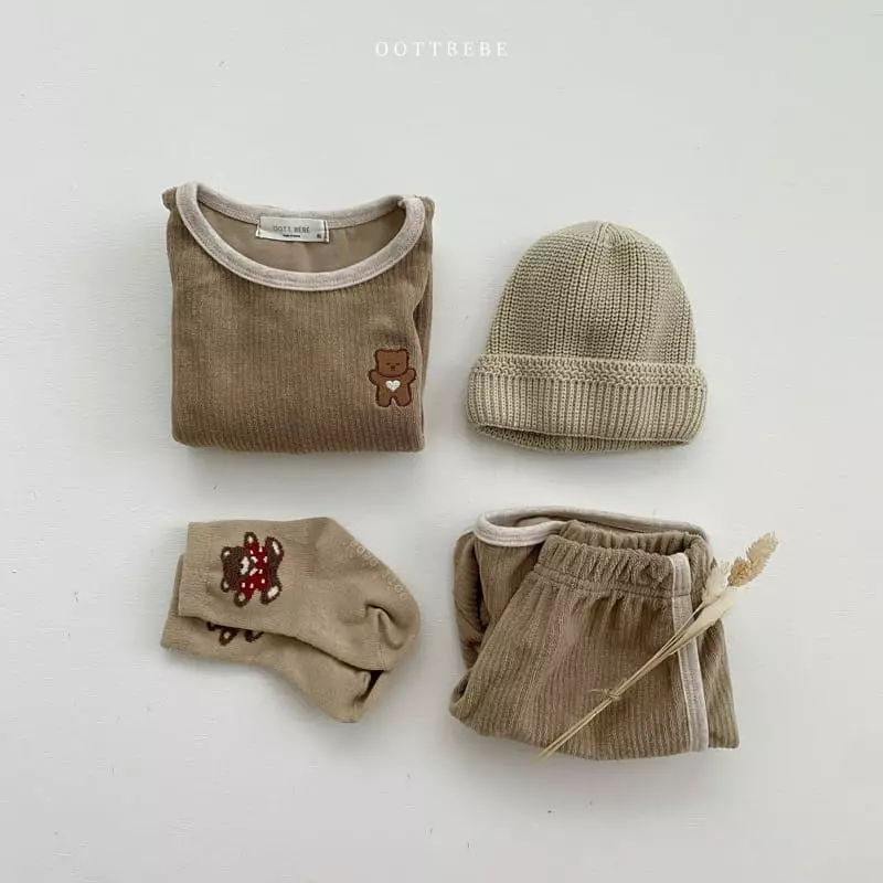 Oott Bebe - Korean Children Fashion - #minifashionista - Clover Kid Top Bottom Set - 5