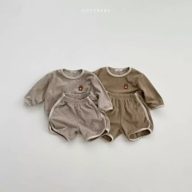 Oott Bebe - Korean Children Fashion - #prettylittlegirls - Clover Kid Top Bottom Set - 6