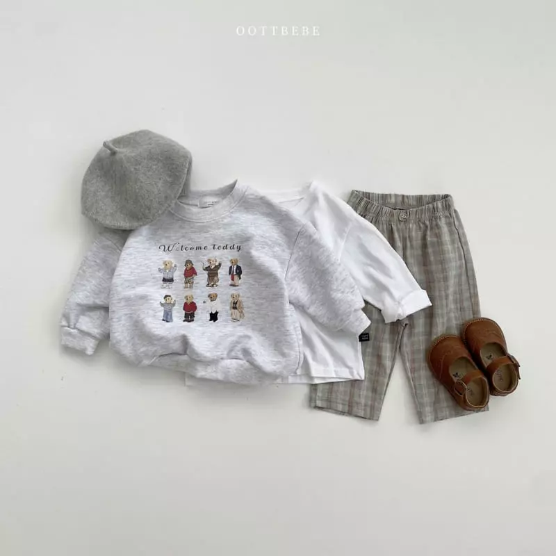 Oott Bebe - Korean Children Fashion - #toddlerclothing - Dandy Bear Sweatshirt - 4