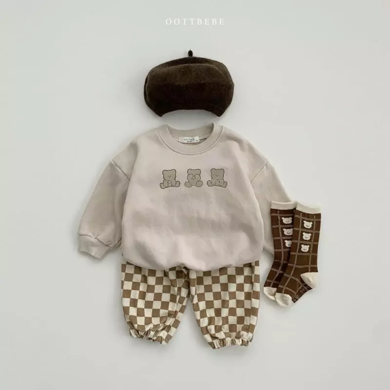 Oott Bebe - Korean Children Fashion - #toddlerclothing - Pogny Bear Sweatshirt - 7