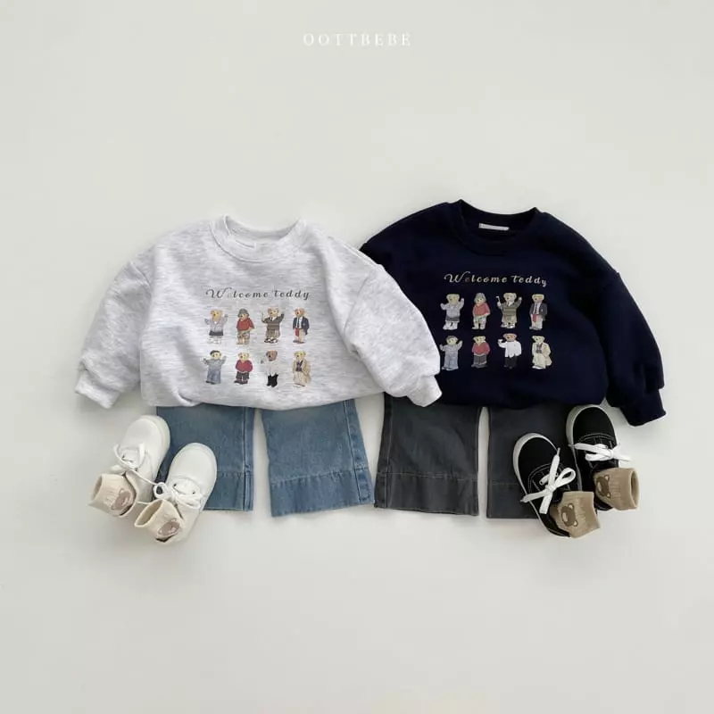 Oott Bebe - Korean Children Fashion - #toddlerclothing - Dandy Bear Sweatshirt - 3
