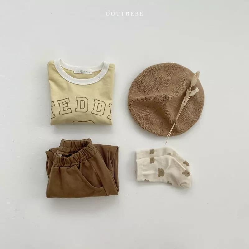 Oott Bebe - Korean Children Fashion - #toddlerclothing - Celine Bear Slit Tee - 11