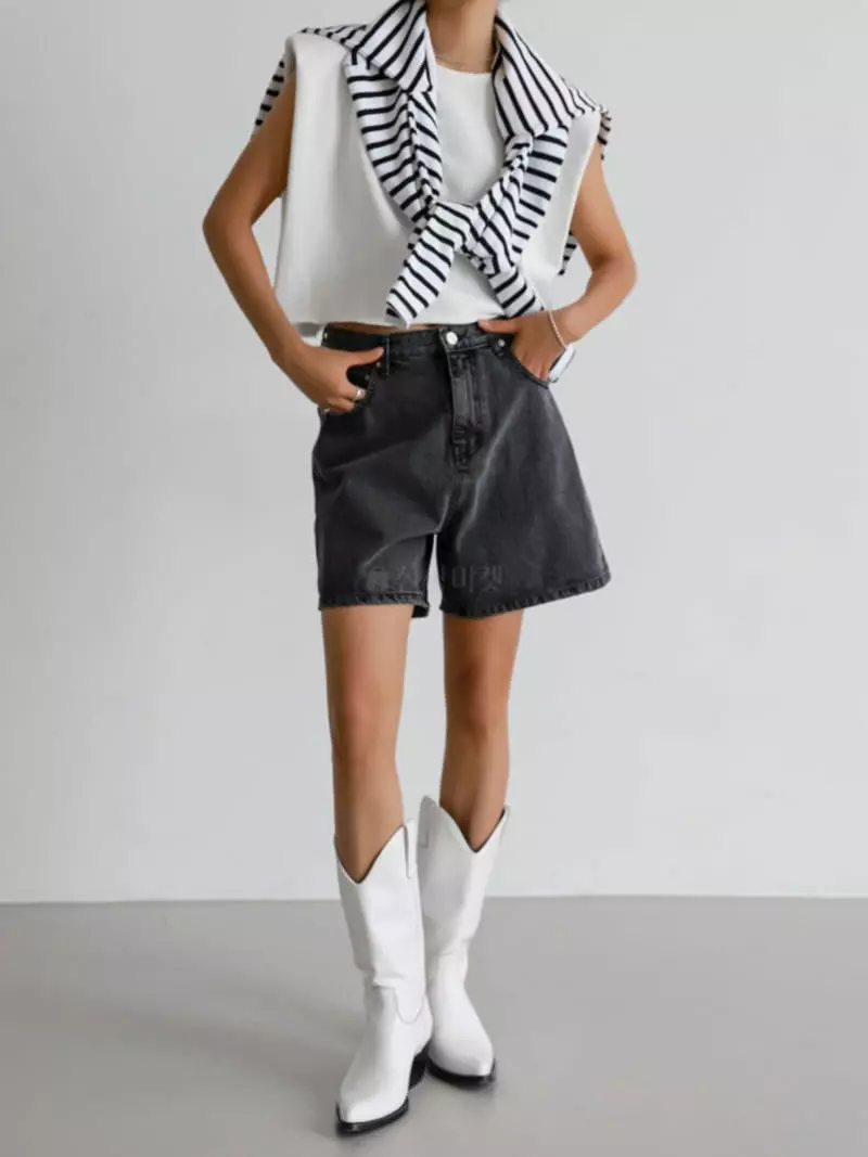 Paper Moon - Korean Women Fashion - #momslook - Cotton Vivid Stripes Tee - 3