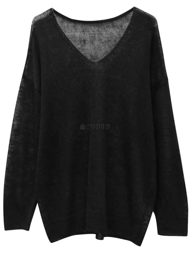 Paper Moon - Korean Women Fashion - #momslook - Summer V Neck Knit - 3