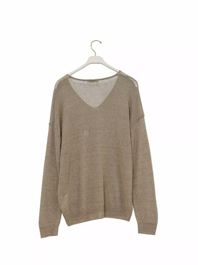 Paper Moon - Korean Women Fashion - #momslook - Summer V Neck Knit - 9