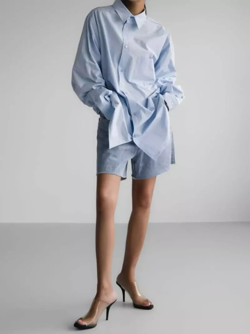 Paper Moon - Korean Women Fashion - #momslook - Unbalance Shirt - 2