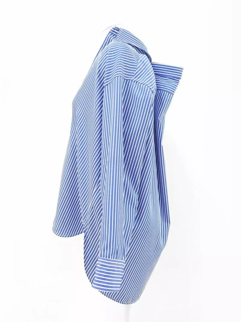 Paper Moon - Korean Women Fashion - #momslook - Stripes Shirt - 4