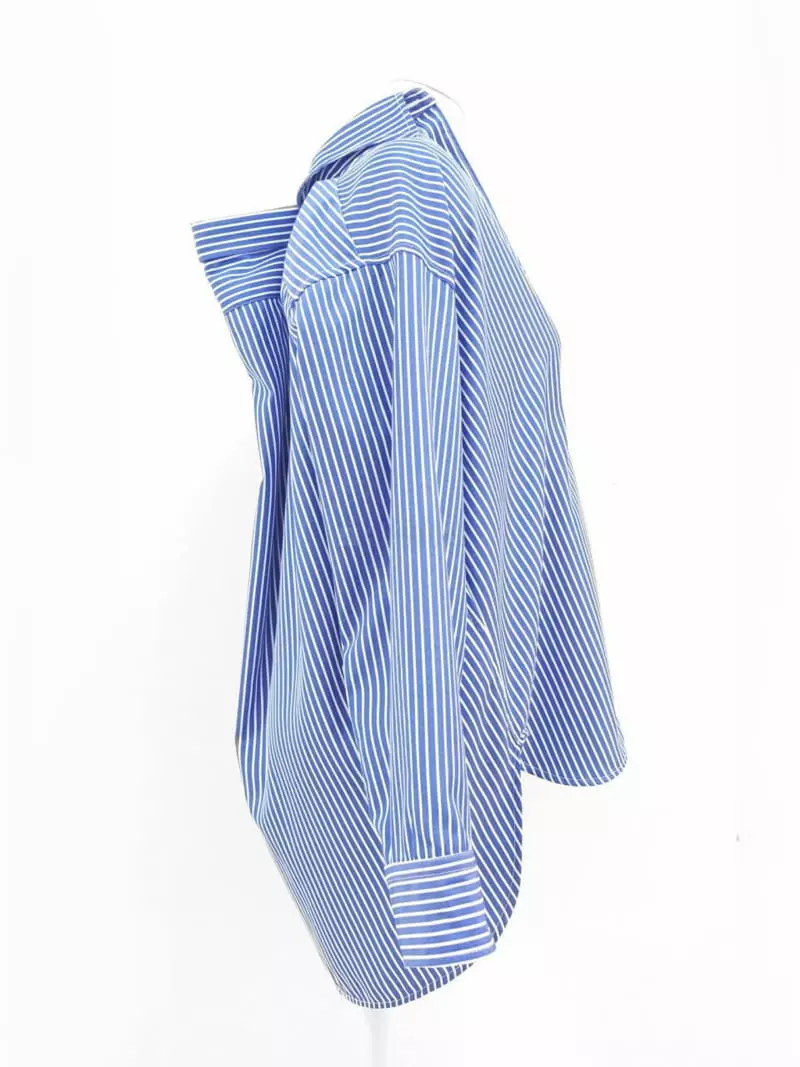 Paper Moon - Korean Women Fashion - #momslook - Stripes Shirt - 5