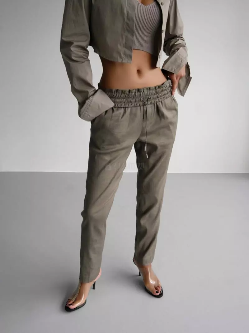 Paper Moon - Korean Women Fashion - #momslook - Banding Pants