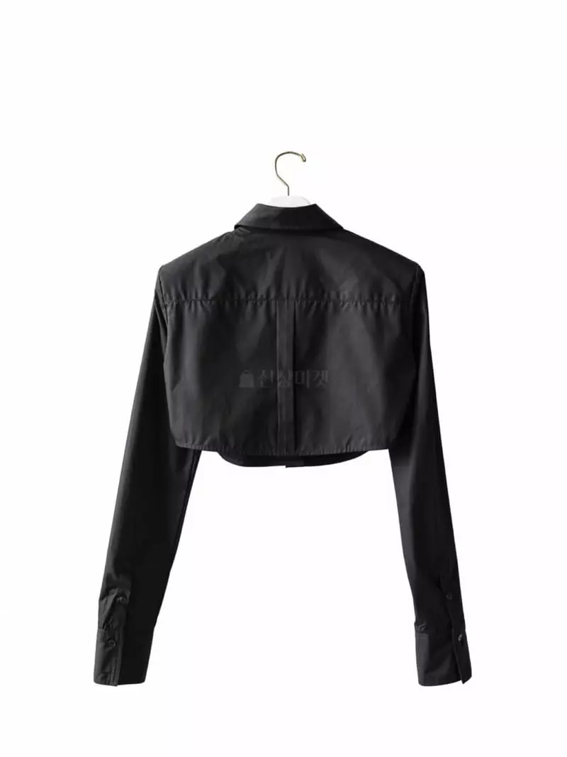 Paper Moon - Korean Women Fashion - #momslook - Shoulder Crop Shirt - 2