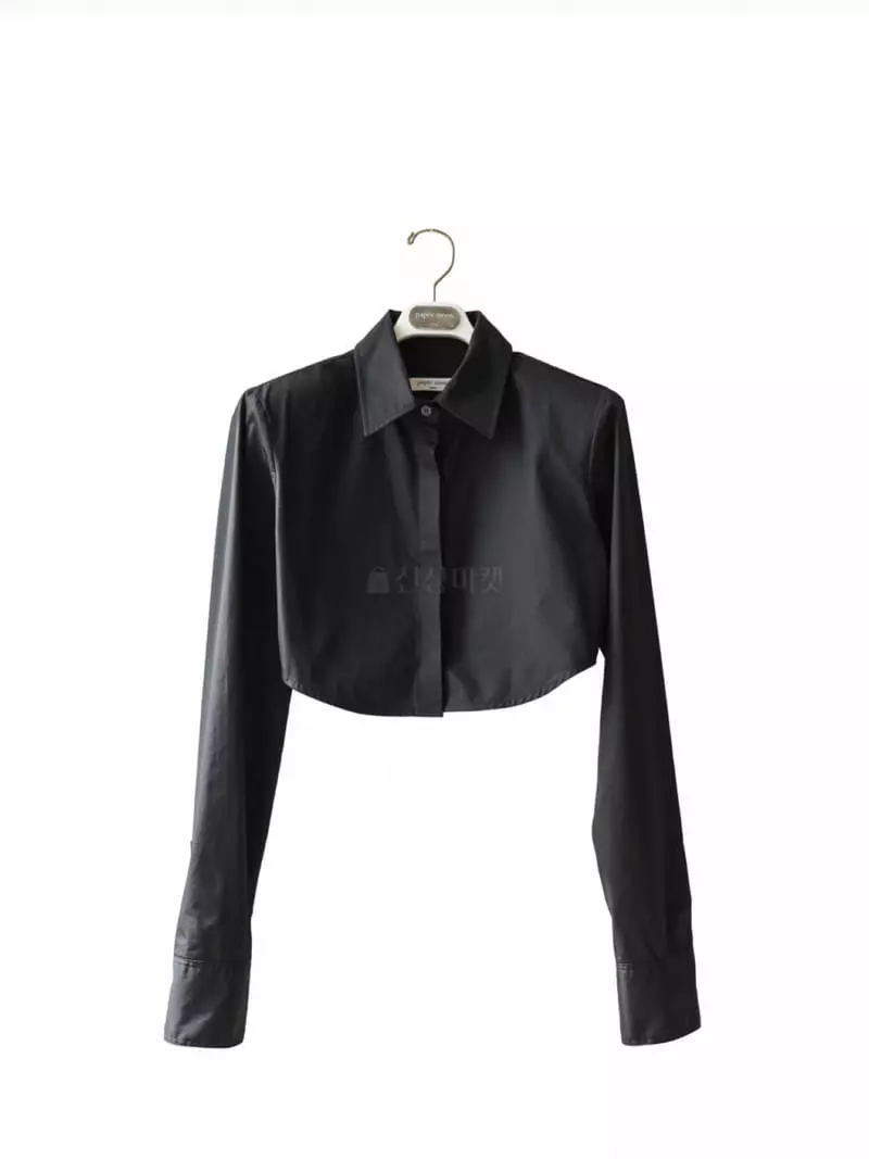 Paper Moon - Korean Women Fashion - #momslook - Shoulder Crop Shirt - 8