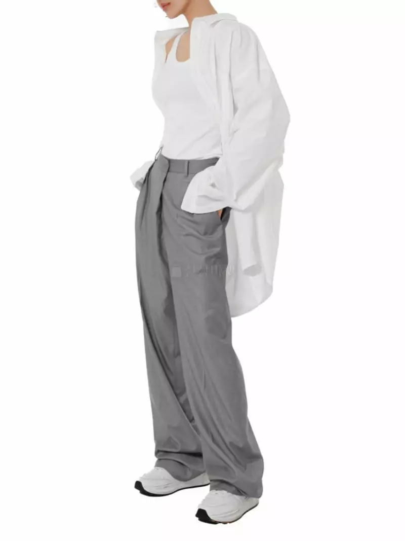 Paper Moon - Korean Women Fashion - #pursuepretty - Unbalance Shirt - 12