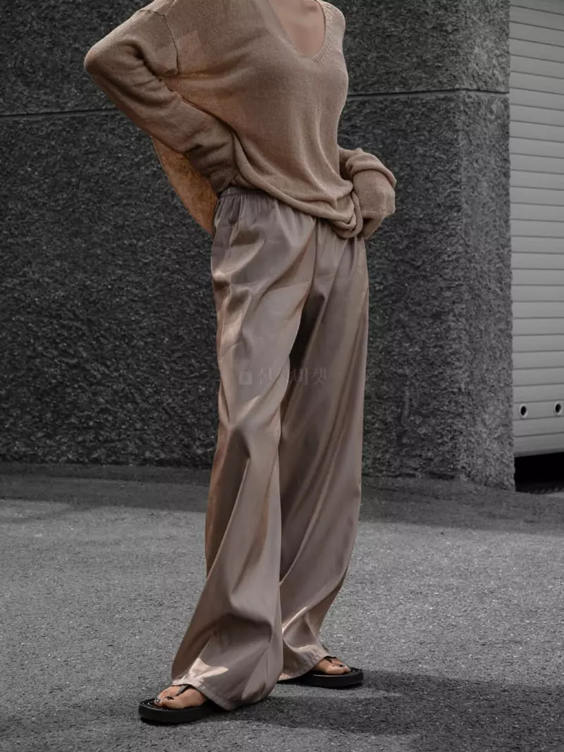 Paper Moon - Korean Women Fashion - #pursuepretty - Sliky Pants - 10