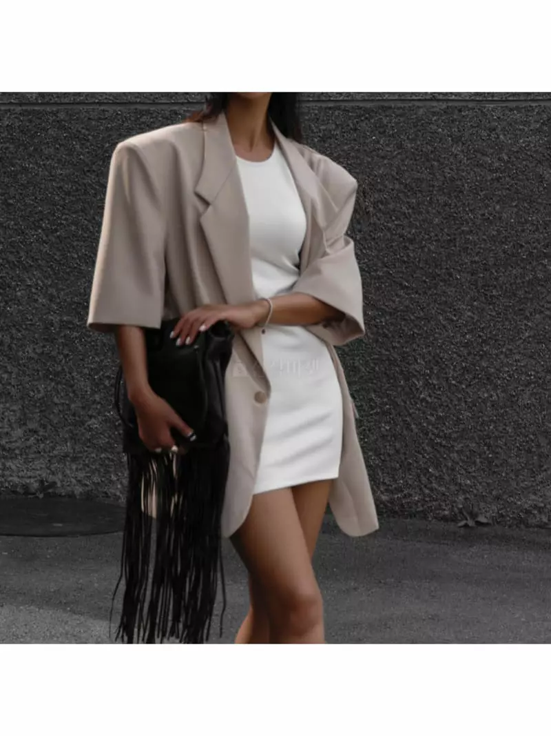 Paper Moon - Korean Women Fashion - #restrostyle - Half Oversize Jacket - 5