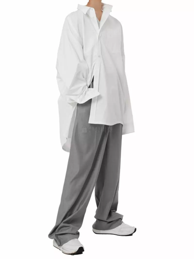 Paper Moon - Korean Women Fashion - #vintageinspired - Unbalance Shirt - 10