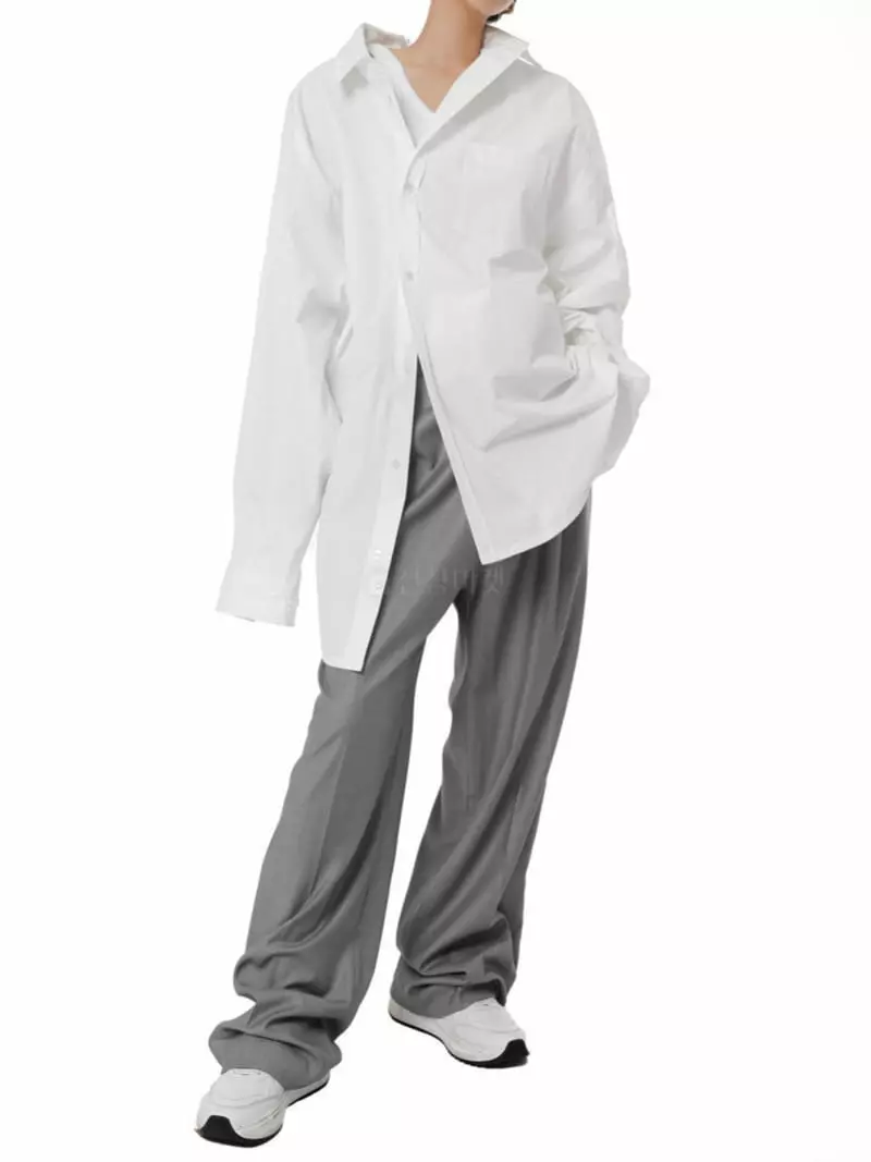 Paper Moon - Korean Women Fashion - #vintagekidsstyle - Unbalance Shirt - 11