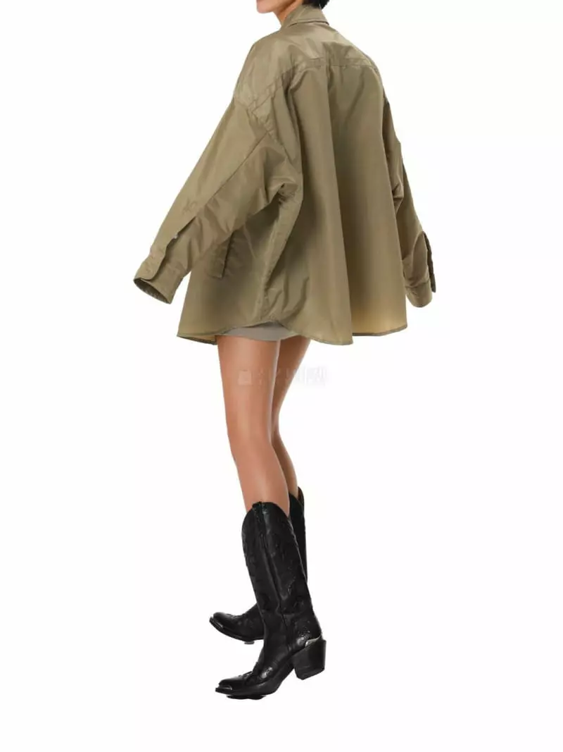 Paper Moon - Korean Women Fashion - #vintagekidsstyle - Shiny Shirt Jacket - 5