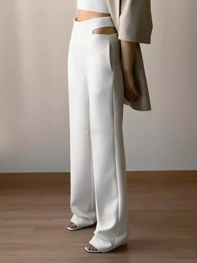 Paper Moon - Korean Women Fashion - #womensfashion - Waist Detail Pants