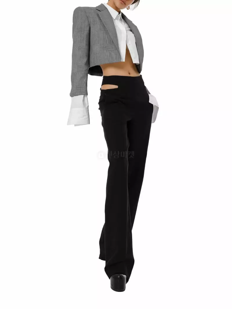 Paper Moon - Korean Women Fashion - #womensfashion - Waist Detail Pants - 7