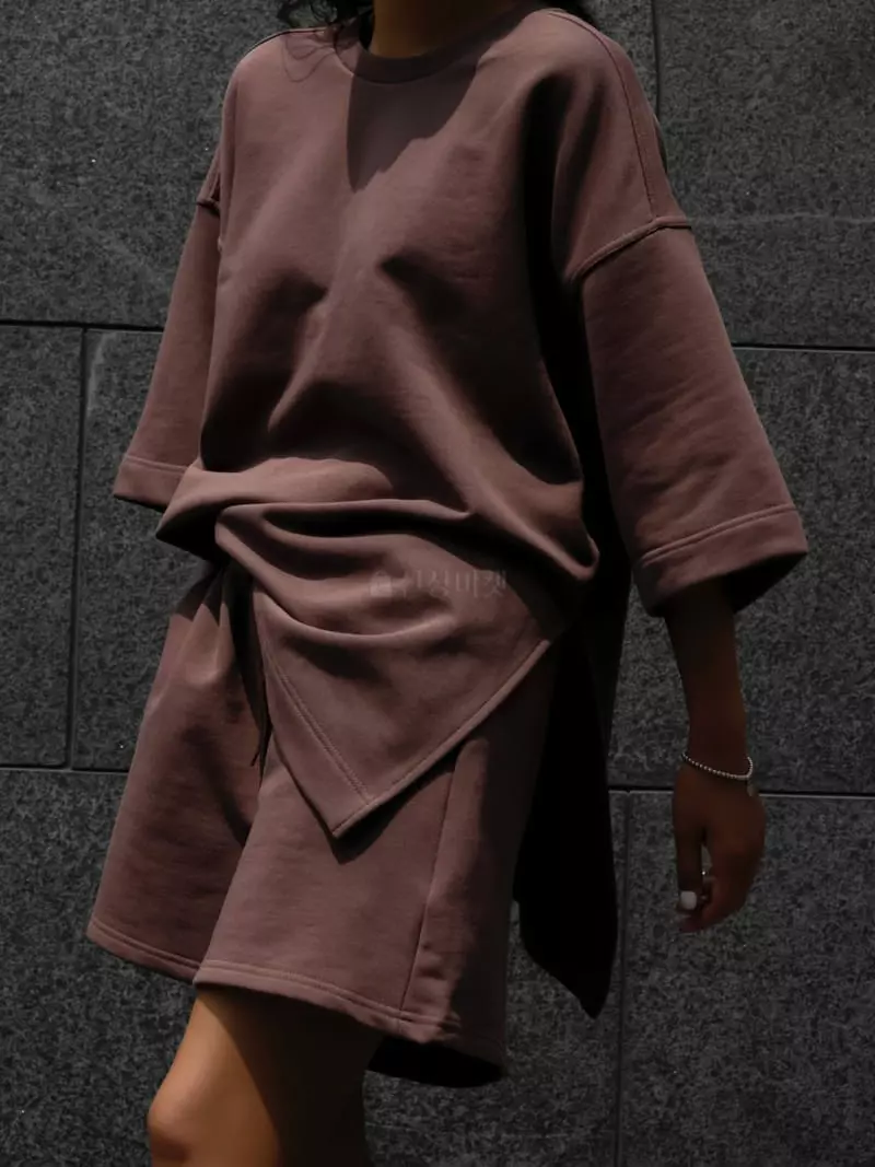 Paper Moon - Korean Women Fashion - #womensfashion - Half Length Sweat Shorts - 2