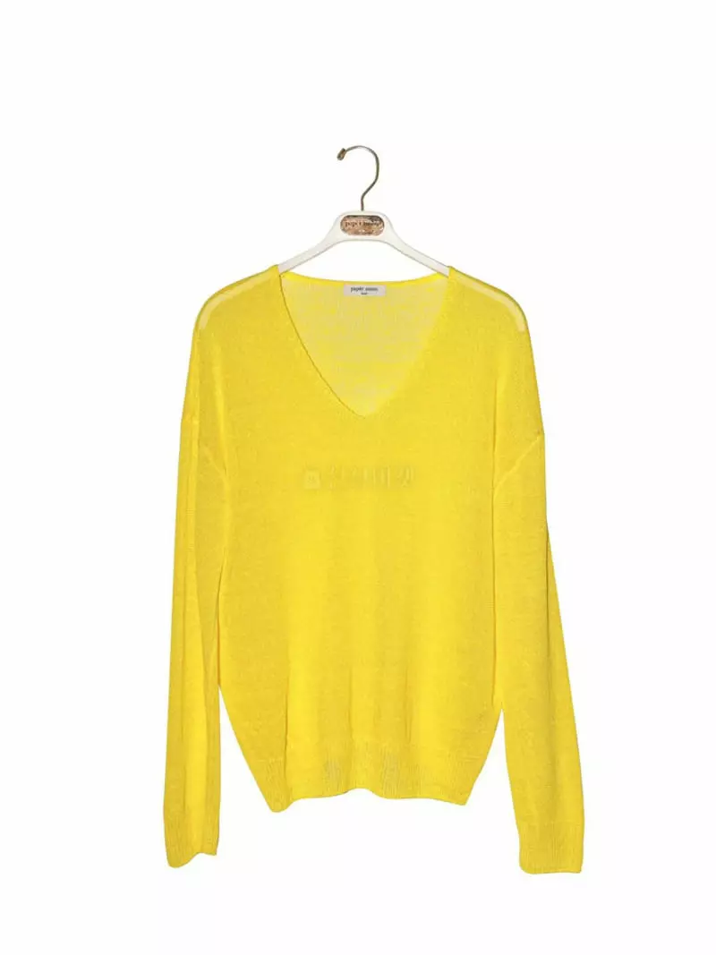Paper Moon - Korean Women Fashion - #womensfashion - Summer V Neck Knit - 12