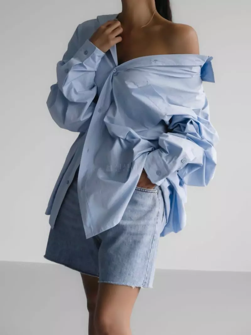 Paper Moon - Korean Women Fashion - #womensfashion - Unbalance Shirt