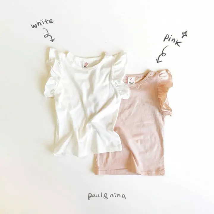 Paul & Nina - Korean Children Fashion - #designkidswear - Love Frill Tee