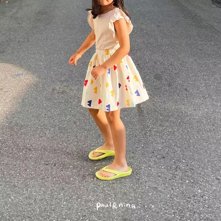 Paul & Nina - Korean Children Fashion - #fashionkids - Love Frill Tee - 4