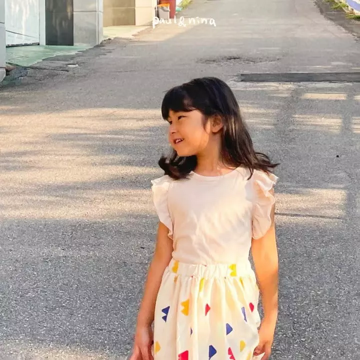 Paul & Nina - Korean Children Fashion - #kidsstore - Love Frill Tee - 5