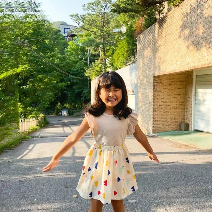 Paul & Nina - Korean Children Fashion - #kidzfashiontrend - Love Frill Tee - 6