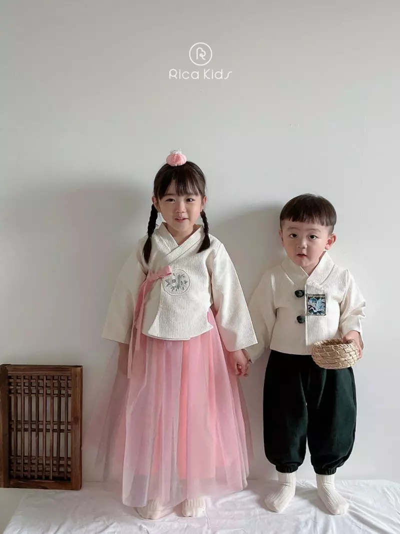 Rica - Korean Children Fashion - #kidsstore - Embroidery Dang Hanbok - 11