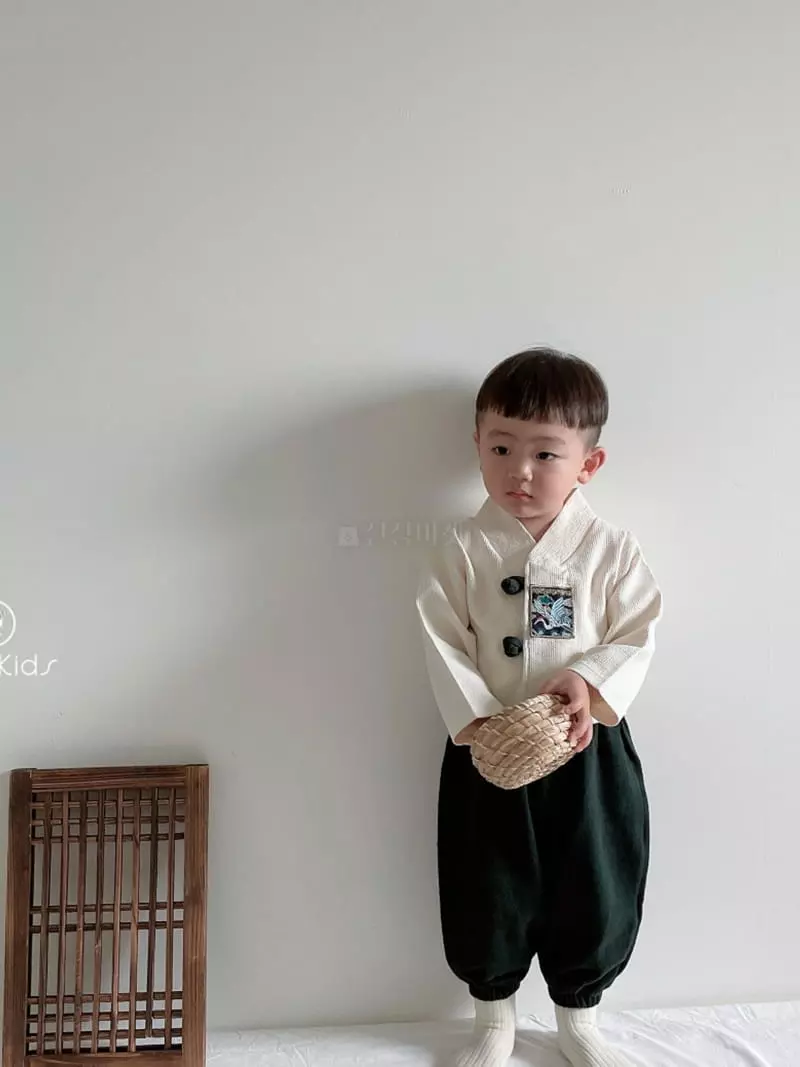 Rica - Korean Children Fashion - #todddlerfashion - Embroidery Boy Hanbok
