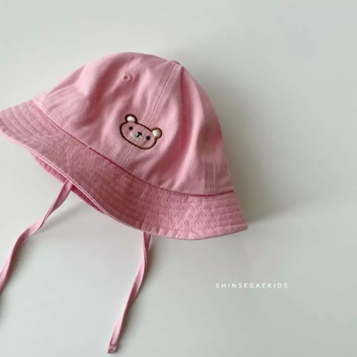 Shinseage Kids - Korean Baby Fashion - #babyoutfit - Bear String Bucket Hat - 3