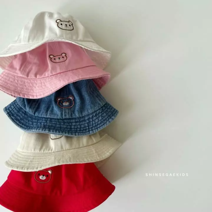 Shinseage Kids - Korean Baby Fashion - #babywear - Bear String Bucket Hat - 5