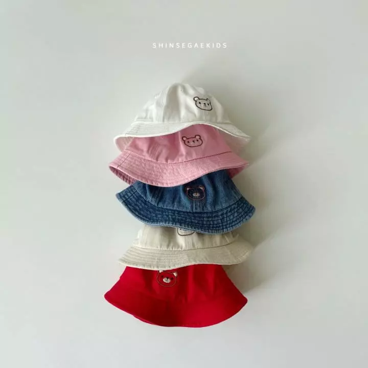 Shinseage Kids - Korean Baby Fashion - #onlinebabyboutique - Bear String Bucket Hat - 6