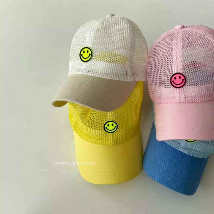 Shinseage Kids - Korean Children Fashion - #Kfashion4kids - Mini Smile Mesh Cap