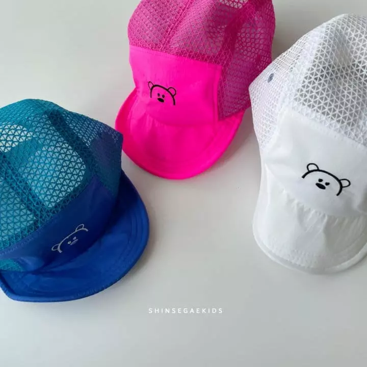 Shinseage Kids - Korean Children Fashion - #kidsstore - Bear Mesh Cap