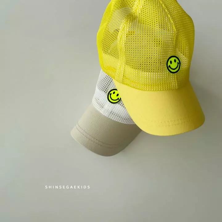 Shinseage Kids - Korean Children Fashion - #littlefashionista - Mini Smile Mesh Cap - 2