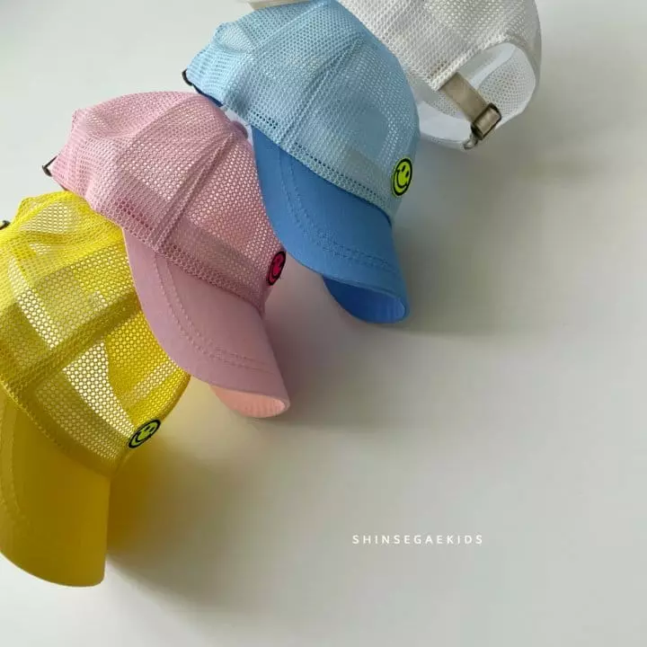 Shinseage Kids - Korean Children Fashion - #stylishchildhood - Mini Smile Mesh Cap - 8