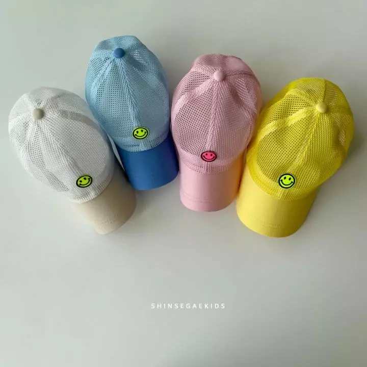Shinseage Kids - Korean Children Fashion - #toddlerclothing - Mini Smile Mesh Cap - 7